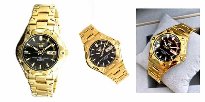 Mua Đồng Hồ Nam Seiko 5 Sport SNZ452J dây kim loại màu vàng, chính hãng, Giá tốt